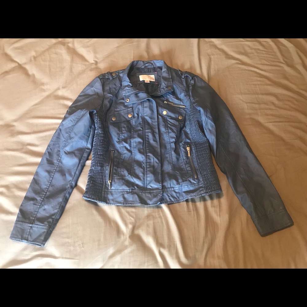 Faux leather jacket size Large